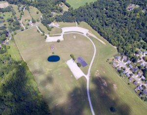 A birds-eye-view of Foundation Park.