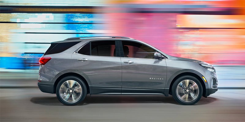 A silver 2023 Chevrolet Equinox.