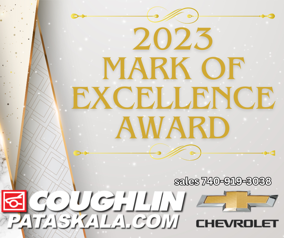 Coughlin Chevrolet of Pataskala wins 2023 Mark of Excellence Award.