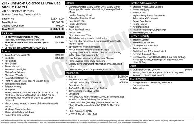 2017 Chevrolet Colorado 2WD LT