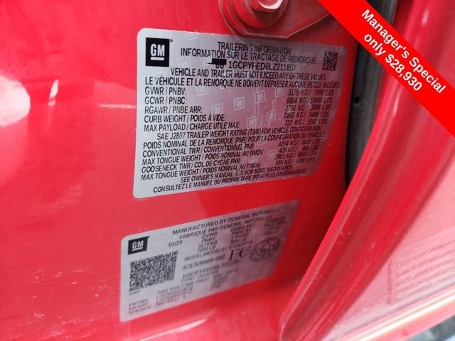 2020 Chevrolet Silverado 1500 LT Trail Boss