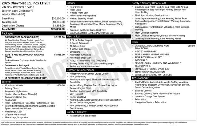 2025 Chevrolet Equinox AWD LT