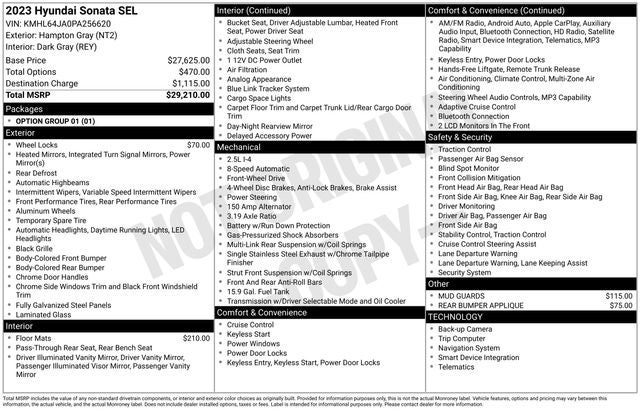 2023 Hyundai Sonata SEL