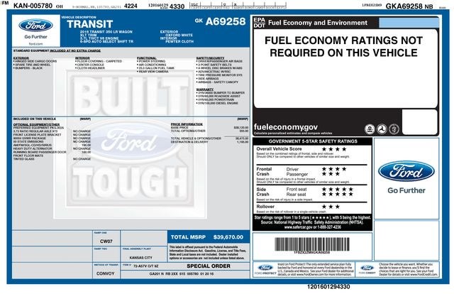 2016 Ford Transit-350 XLT