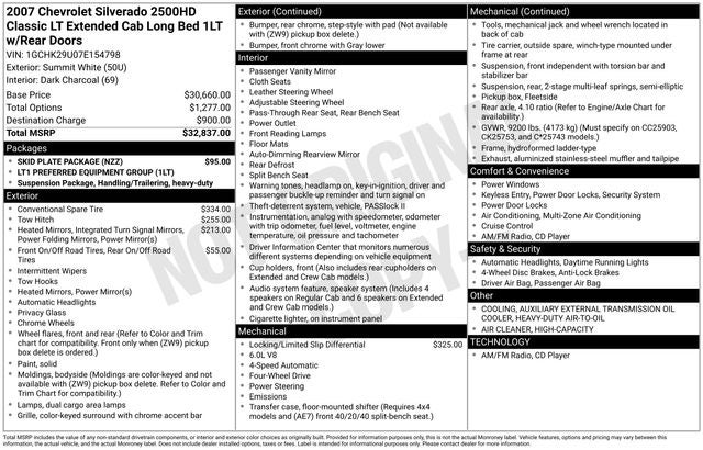 2007 Chevrolet Silverado 2500HD Classic LT LT1