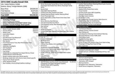 2016 GMC Acadia Denali