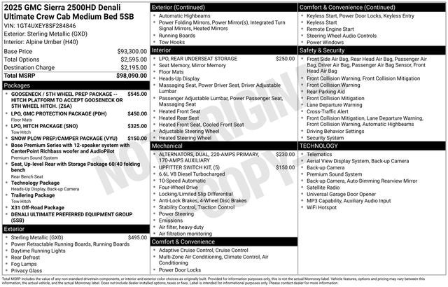 2025 GMC Sierra 2500HD Denali Ultimate