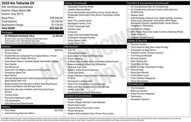 2020 Kia Telluride EX