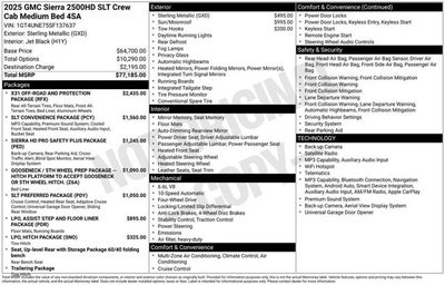 2025 GMC Sierra 2500HD SLT