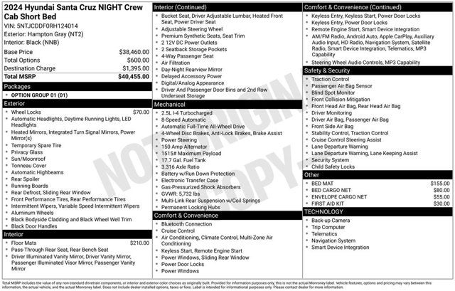 2024 Hyundai Santa Cruz NIGHT