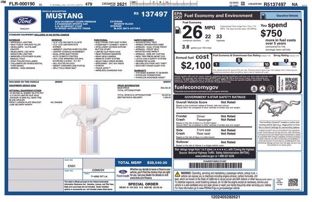 2024 Ford Mustang EcoBoost Premium