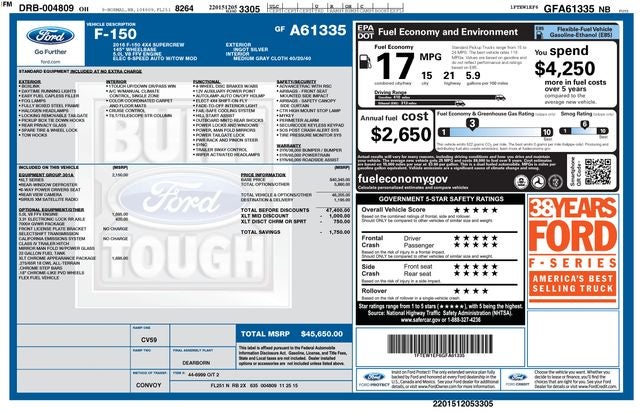 2016 Ford F-150 XLT