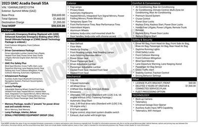 2023 GMC Acadia Denali