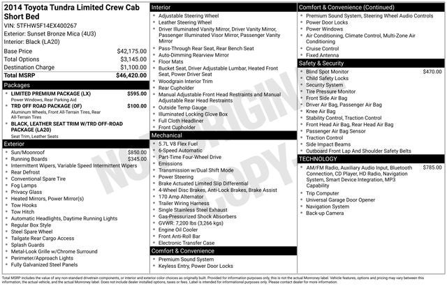 2014 Toyota Tundra Limited CrewMax