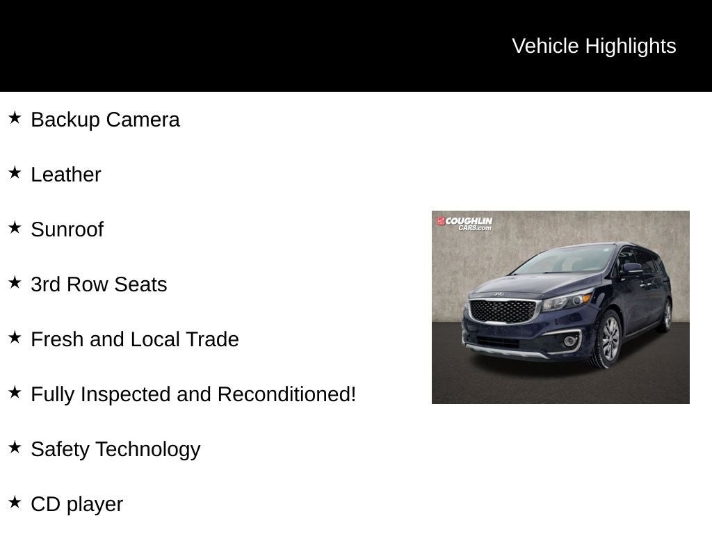 2018 Kia Sedona SX Limited