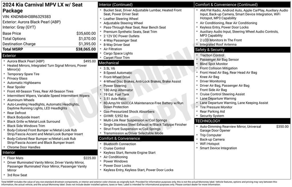 2024 Kia Carnival LX