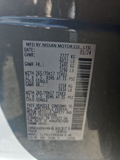 2024 Nissan Frontier PRO-4X