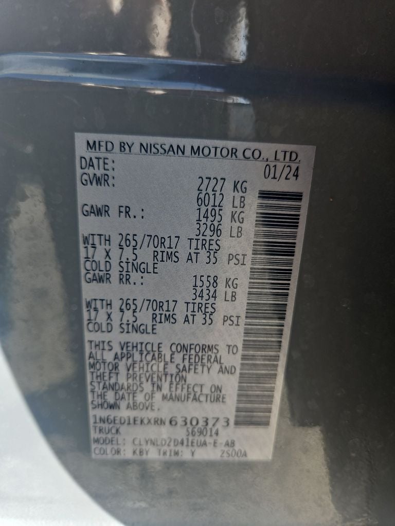 2024 Nissan Frontier PRO-4X