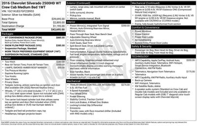 2016 Chevrolet Silverado 2500 HD Work Truck