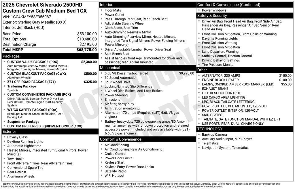 2025 Chevrolet Silverado 2500 HD Custom