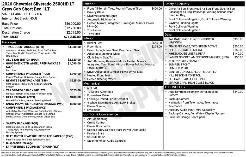 2026 Chevrolet Silverado 2500 HD LT