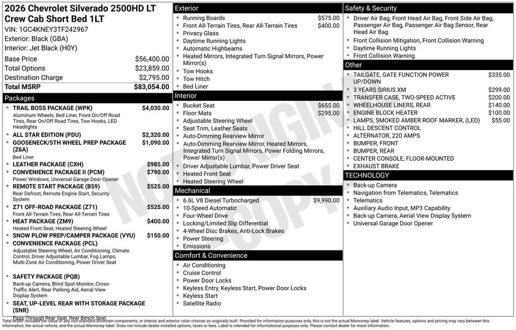 2026 Chevrolet Silverado 2500 HD LT