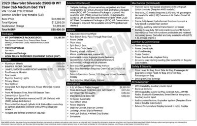 2020 Chevrolet Silverado 2500 HD Work Truck