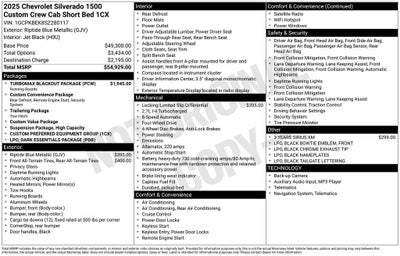 2025 Chevrolet Silverado 1500 Custom