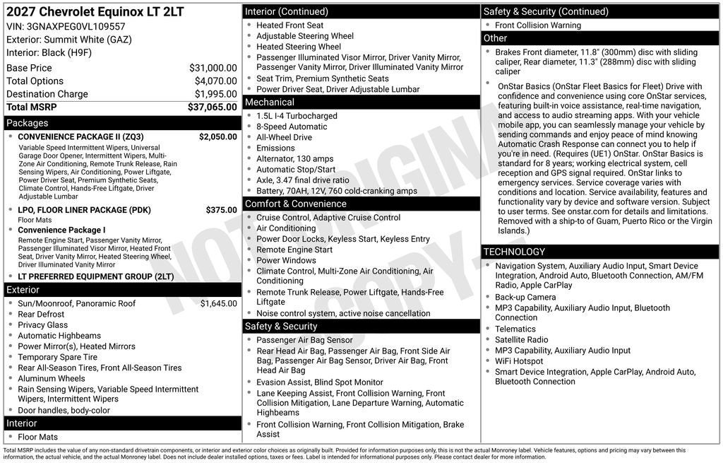 2027 Chevrolet Equinox LT