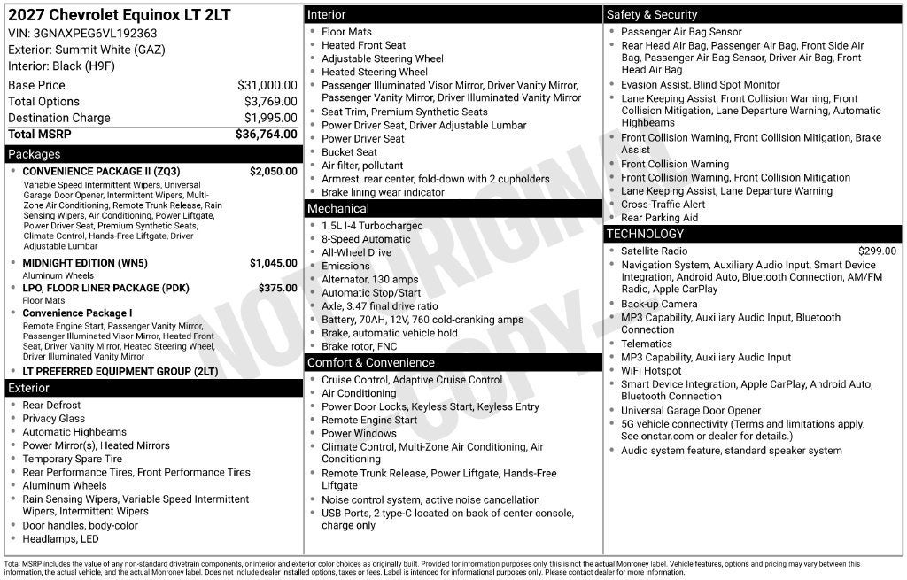 2027 Chevrolet Equinox LT
