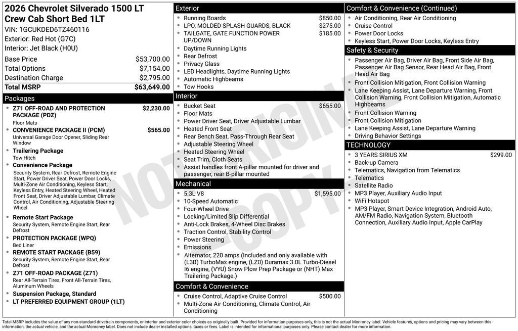 2026 Chevrolet Silverado 1500 LT
