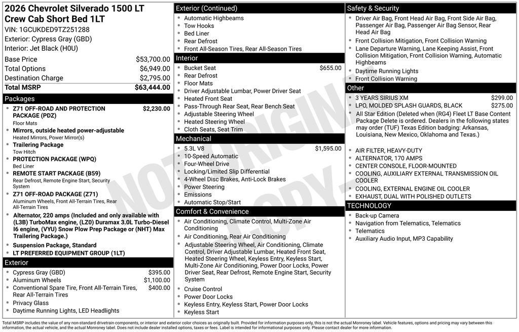 2026 Chevrolet Silverado 1500 LT