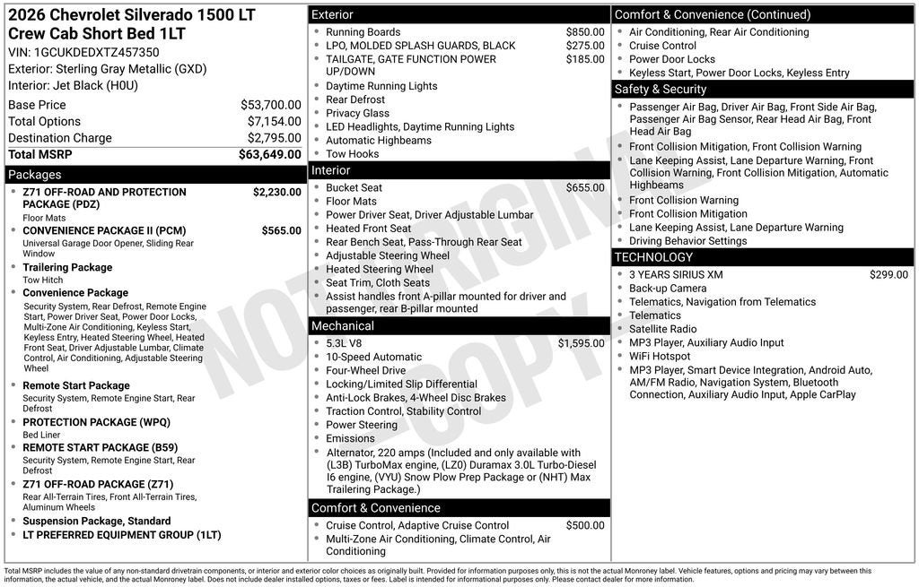 2026 Chevrolet Silverado 1500 LT