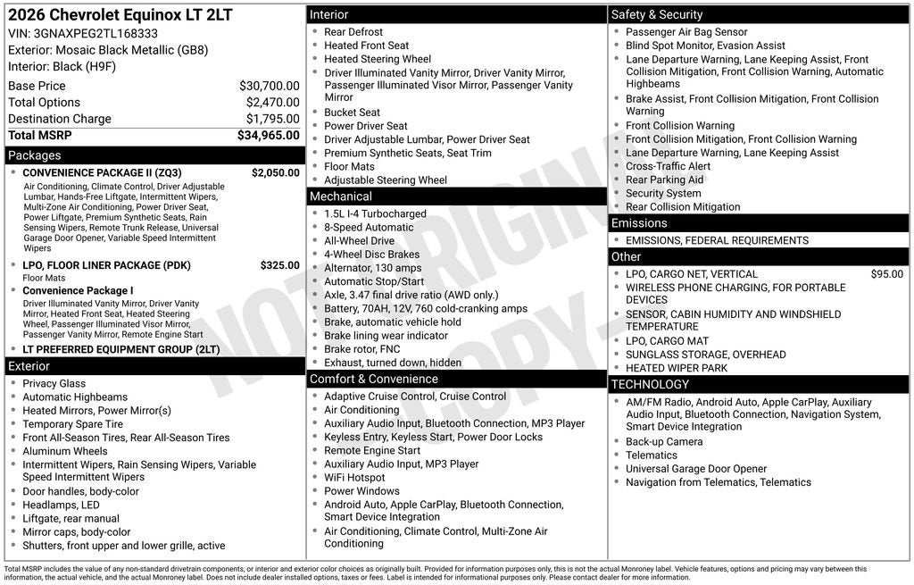 2026 Chevrolet Equinox LT