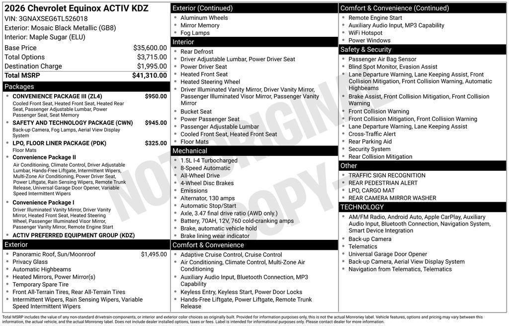 2026 Chevrolet Equinox ACTIV