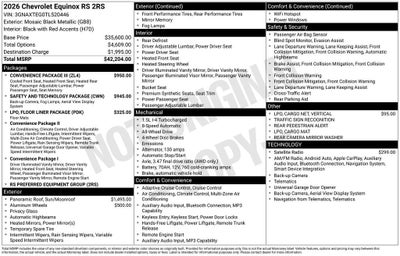 2026 Chevrolet Equinox RS