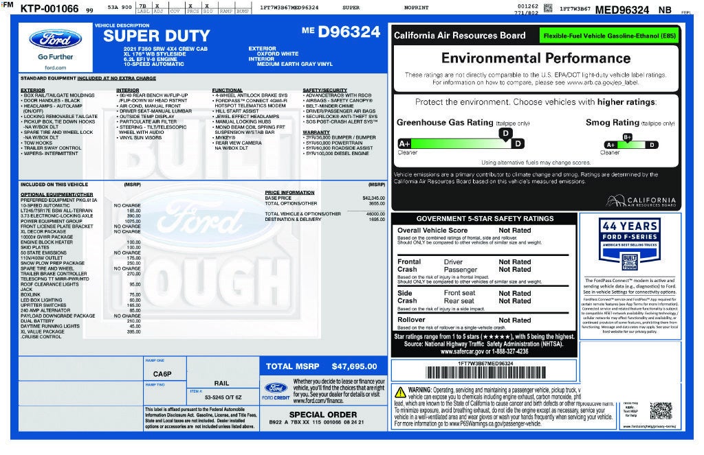 2021 Ford Super Duty F-350 SRW XL