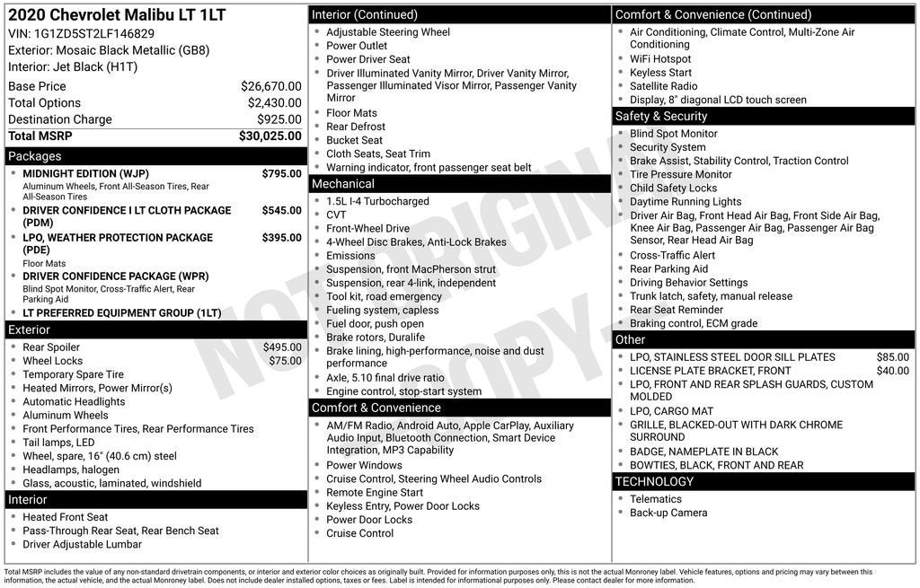 2020 Chevrolet Malibu LT