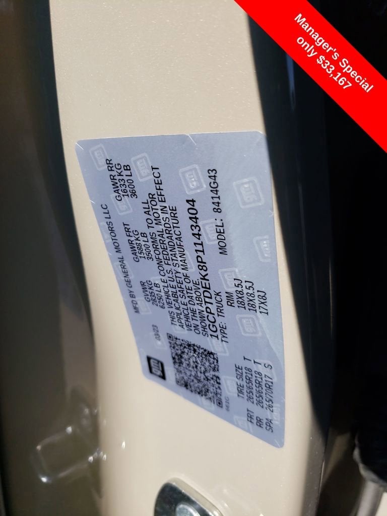 2023 Chevrolet Colorado Z71