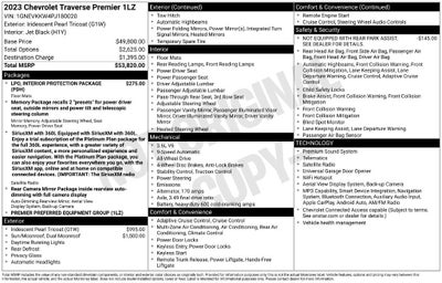 2023 Chevrolet Traverse Premier