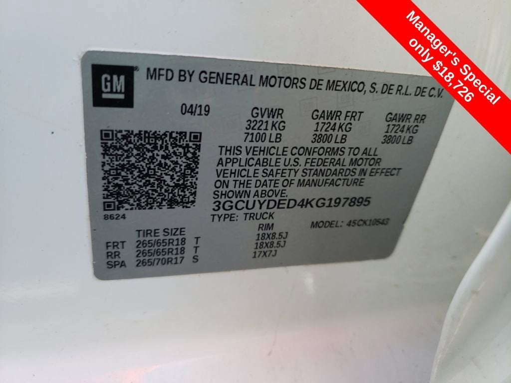 2019 Chevrolet Silverado 1500 LT