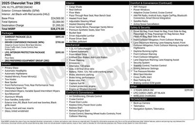 2025 Chevrolet Trax 2RS