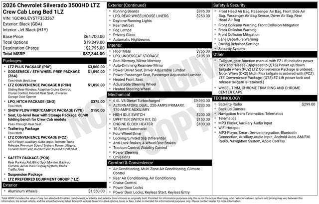 2026 Chevrolet Silverado 3500 HD LTZ DRW