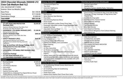 2023 Chevrolet Silverado 3500 HD LTZ