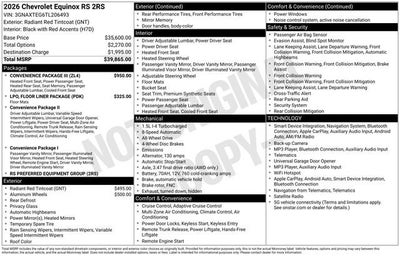 2026 Chevrolet Equinox RS