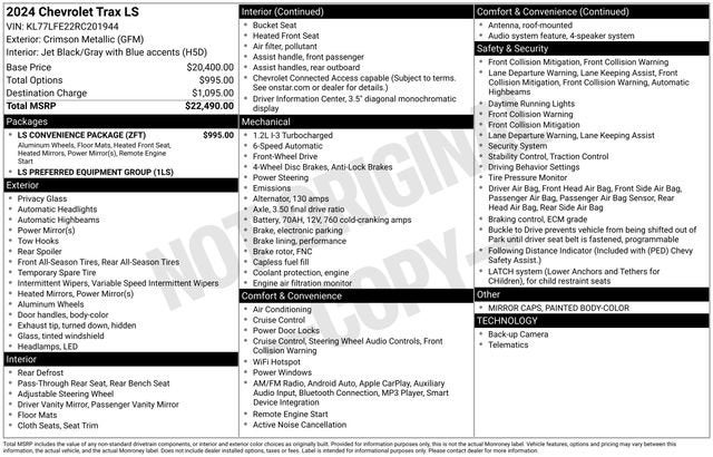 2024 Chevrolet Trax LS