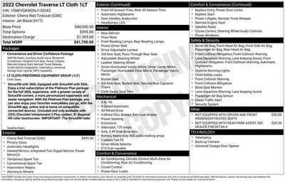 2022 Chevrolet Traverse LT Cloth