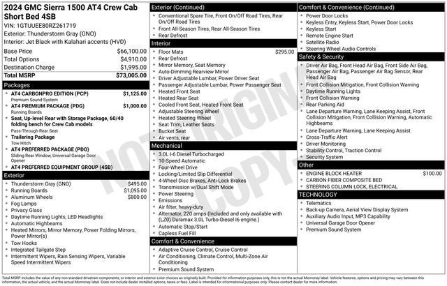 2024 GMC Sierra 1500 AT4