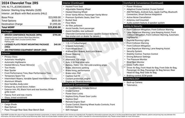 2024 Chevrolet Trax 2RS