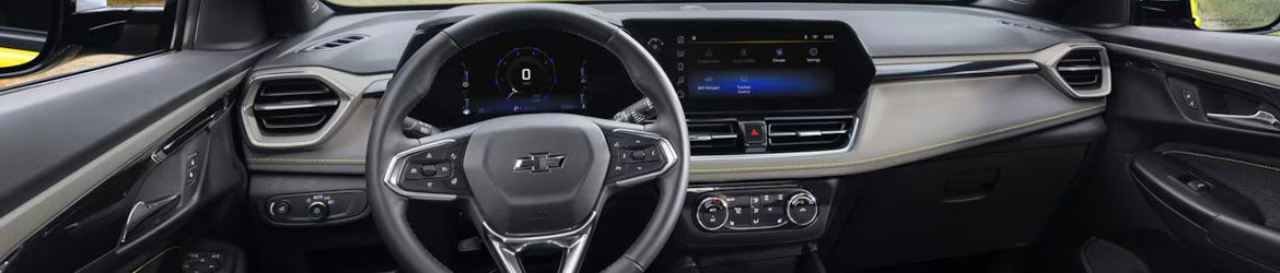 Interior of a 2025 Chevrolet Trailblazer in Pataskala, OH